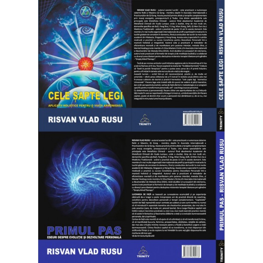 Pachet Primul Pas + Cele sapte legi - Risvan Rusu CELE SAPTE LEGI – APLICATII HOLISTICE PENTRU O VIATA ARMONIOASA PRIMUL PAS – Eseuri Pentru Evoluție si Dezvoltare Personala Pachet Primul Pas + Cele sapte legi - Risvan Rusu CELE SAPTE LEGI – APLICATII HOLISTICE PENTRU O VIATA ARMONIOASA PRIMUL PAS – Eseuri Pentru Evoluție si Dezvoltare Personala